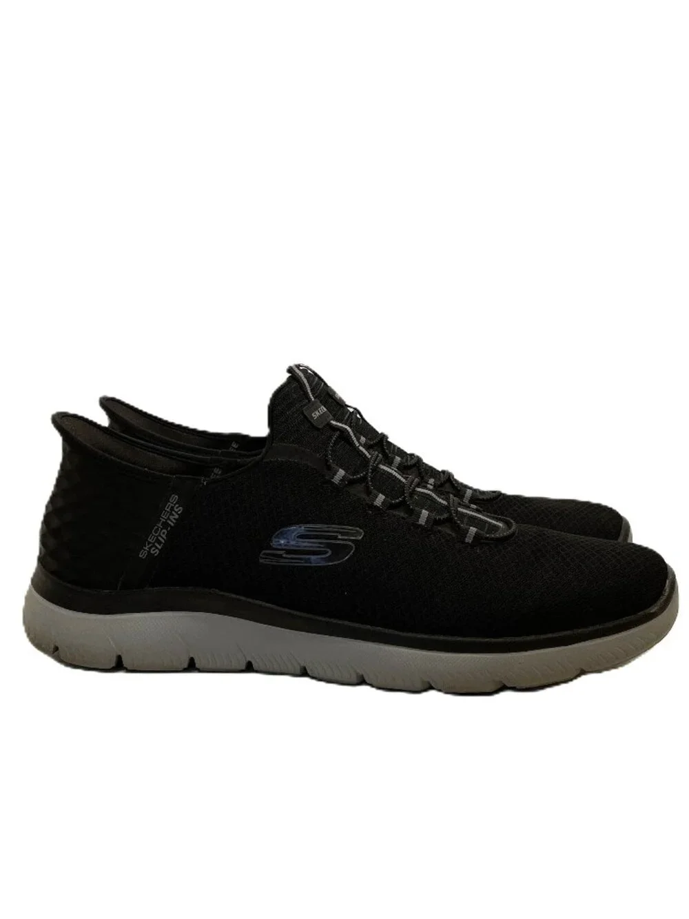 Skechers Hands-Free Slip-Ins Shoes Men's Sz 15 Black Sneakers Summits High Range